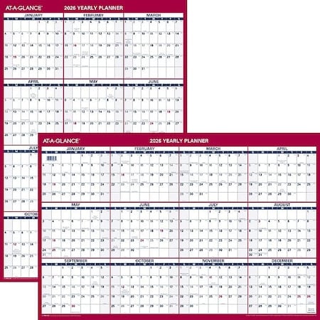 Calendar, No Cover, Monthly, Red/White MPN:PM2122826