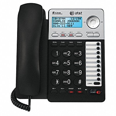Corded Phone System w/Caller ID Black MPN:ML17929