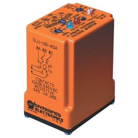 Phase Monitor Relay, 4.33 in H MPN:SLU100ASA