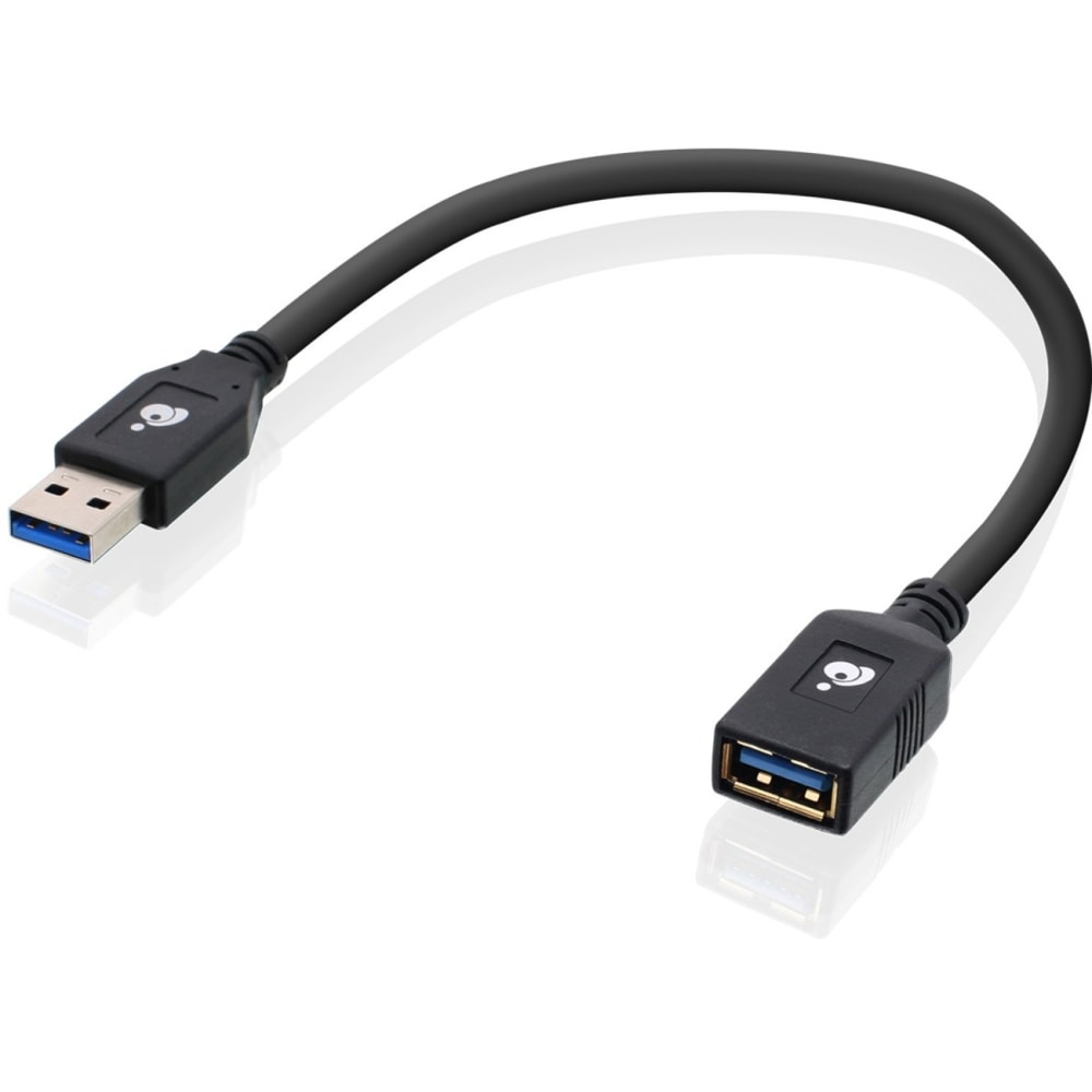 IOGEAR USB 3.0 Extension Cable Male to Female 12 Inch ft - First End: 1x USB 3.0 Type A - Male - Second End: 1x USB 3.0 Type A - G2LU3AMF MPN:G2LU3AMF