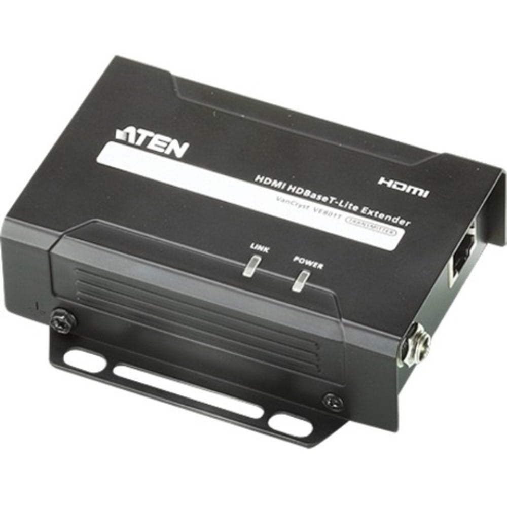 ATEN VanCryst VE801 HDMI HDBaseT-Lite Extender, Transmitter - Video/audio extender - transmitter - HDBaseT - up to 230 ft MPN:VE801T
