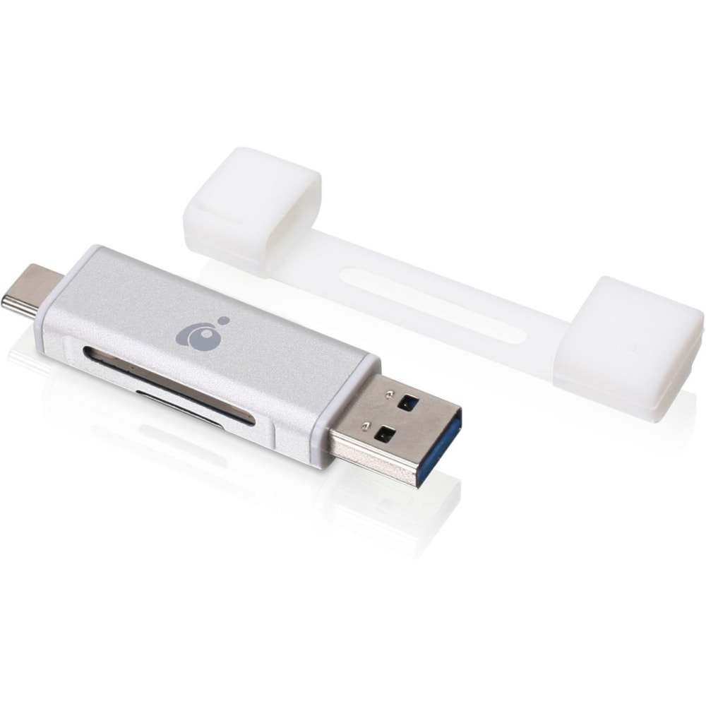 IOGEAR USB-C Duo Mobile Device Card Reader/Writer - 2-in-1 - SD MPN:GFR3C12