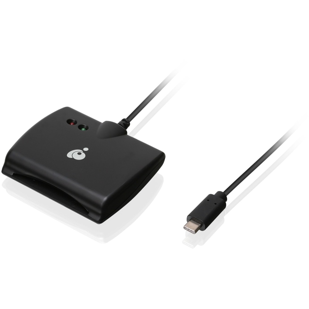 IOGEAR USB-C Smart Card Reader (TAA compliant) - Contact - Cable - USB Type C - Black - TAA Compliant MPN:GSR205