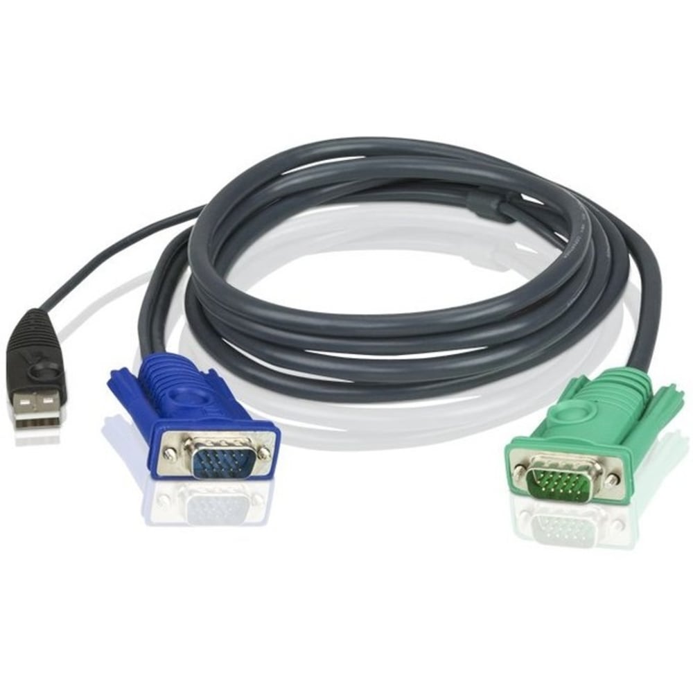 ATEN 15ft USB KVM Cable - SPHD15 to VGA & USB A - 16ft MPN:2L5205U