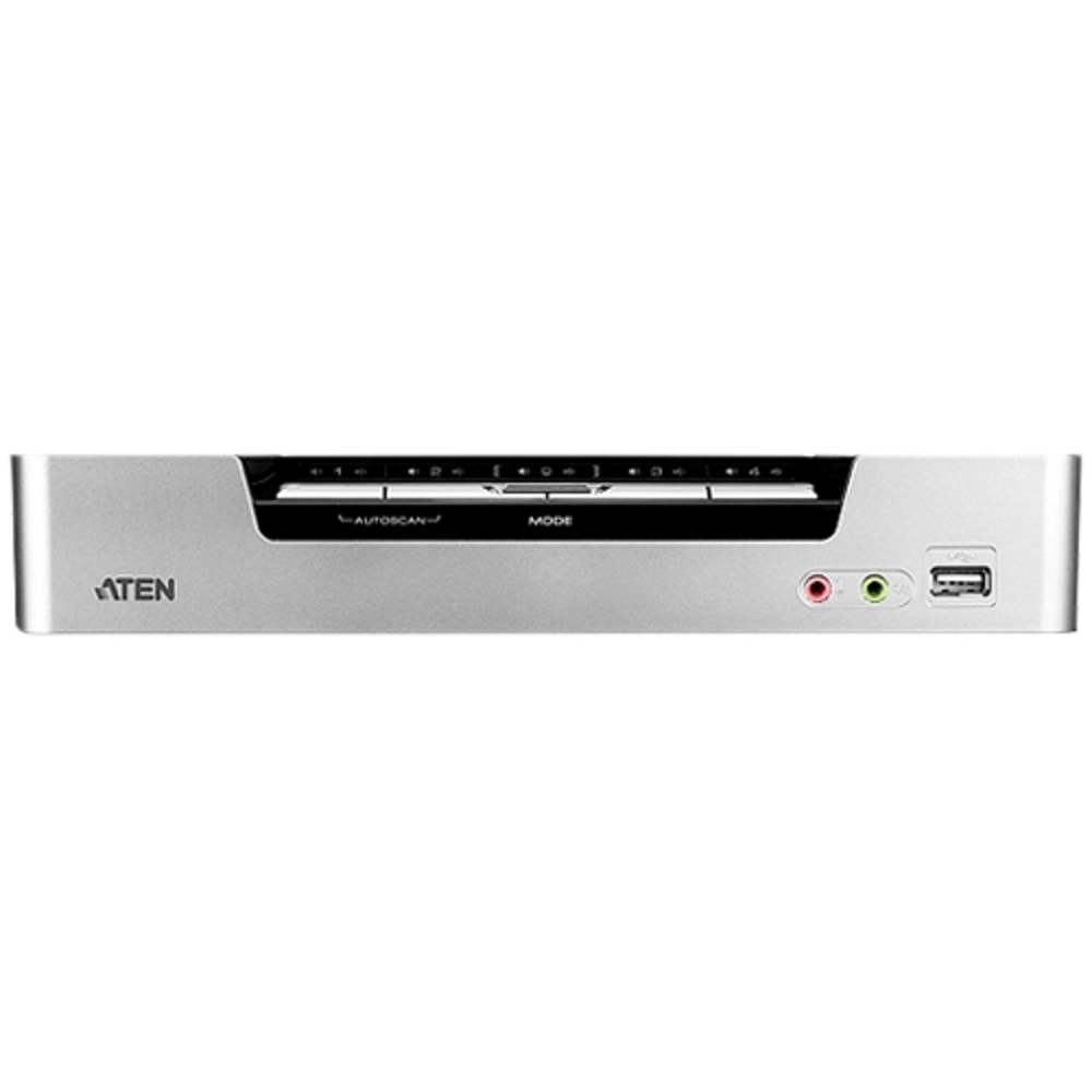 Aten CubiQ CS1794 KVM Switch-TAA Compliant - 4 x 1 - 4 x Type B USB, 4 x HDMI Digital Audio/Video, 4 x Mini-phone Audio, 4 x Mini-phone Microphone MPN:CS1794
