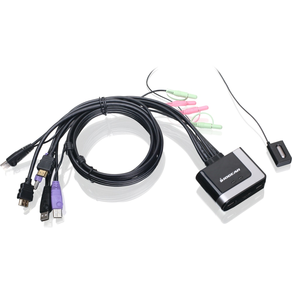 Iogear 2-Port HD Cable KVM Switch with Audio MPN:GCS62HU