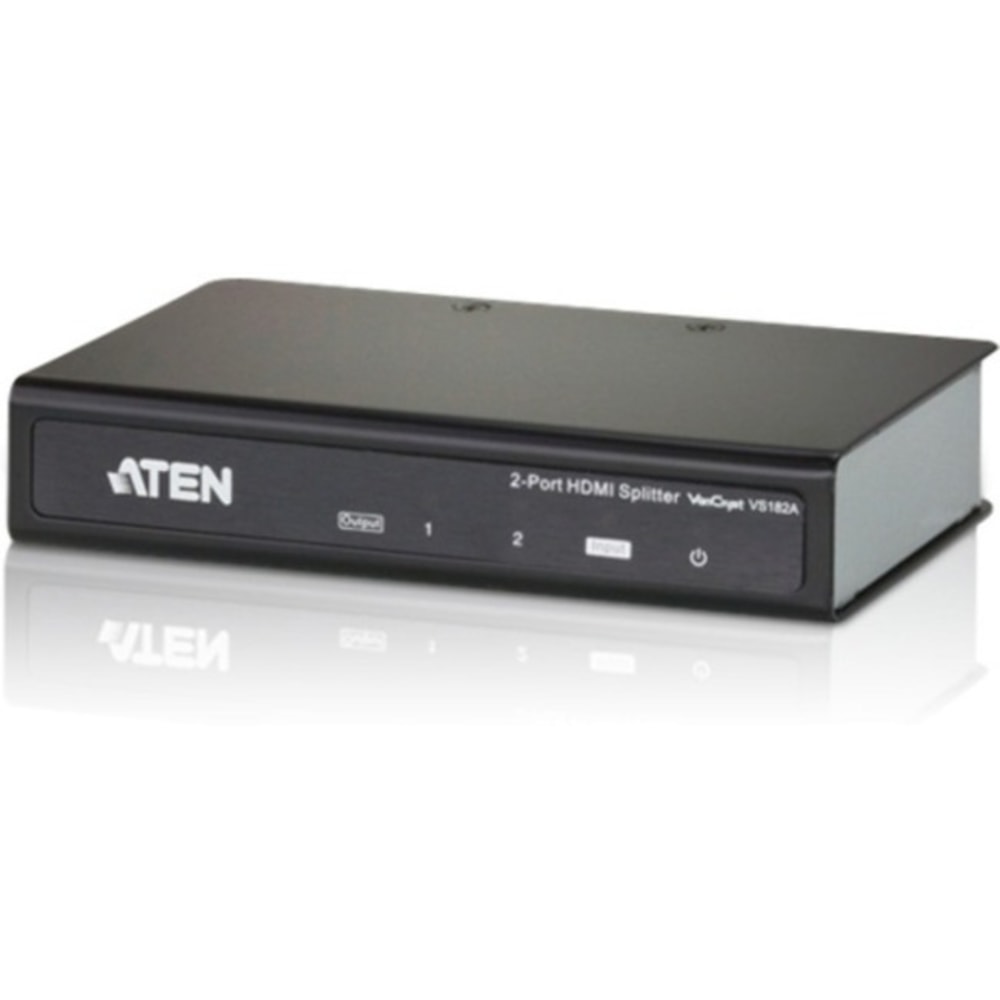 ATEN 2-Port HDMI Splitter - 1 x HDMI In - 2 x HDMI Out MPN:VS182A