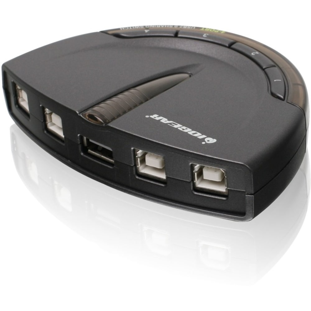 Iogear GUB431 4-Port USB 2.0 Automatic Printer Switch MPN:GUB431