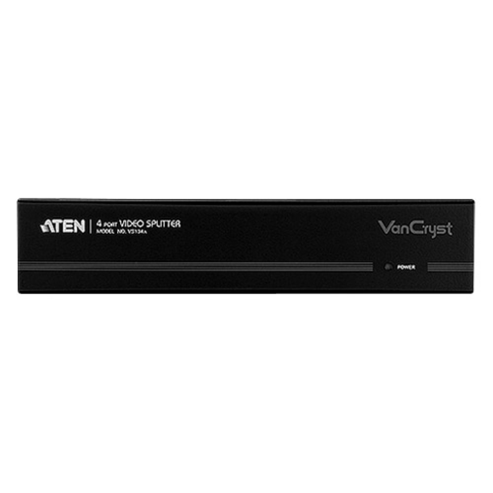 ATEN VanCryst VS134A VGA Splitter-TAA Compliant - 2048 x 1536 - QXGA - 1 x 44 x VGA Out MPN:VS134A