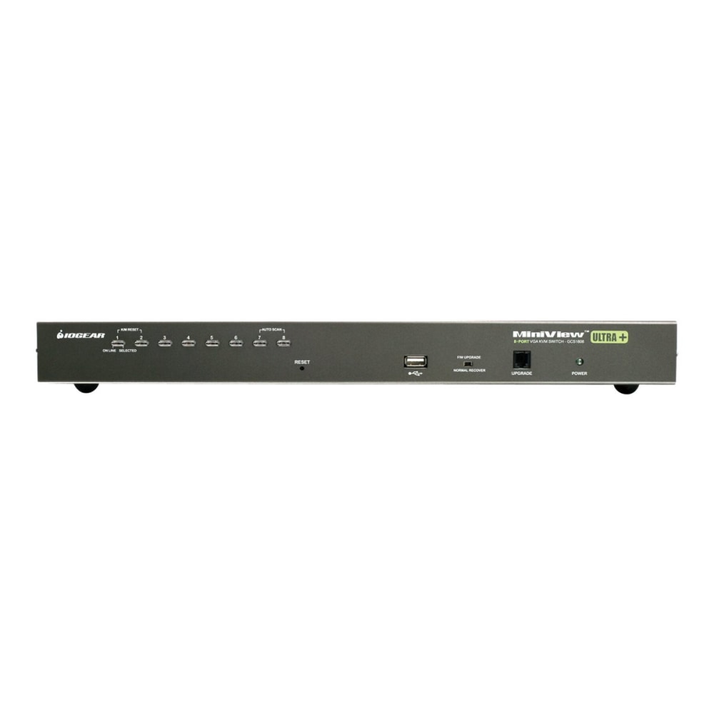 IOGEAR 8-Port USB PS/2 Combo VGA DisplayPort KVM Kit - Metal MPN:GCS1808DPKITU