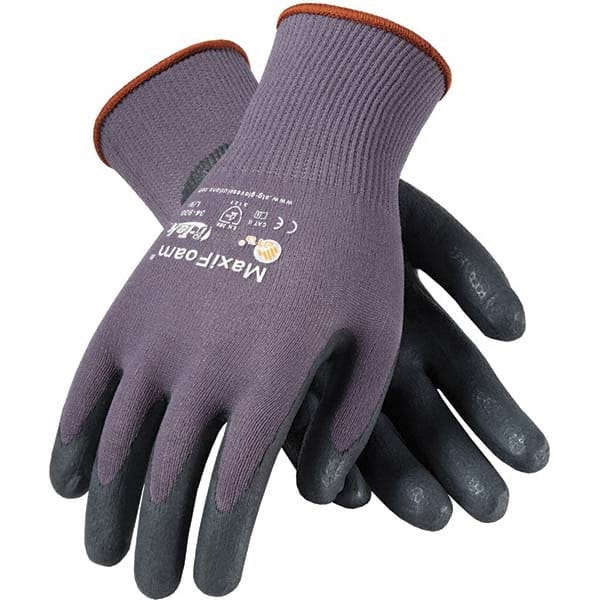 Work Gloves: G-Tek® MaxiFoam™ 34-900, Size Small, Micro-Foam Nitrile-Coated Nylon, General Purpose MPN:34-900/S