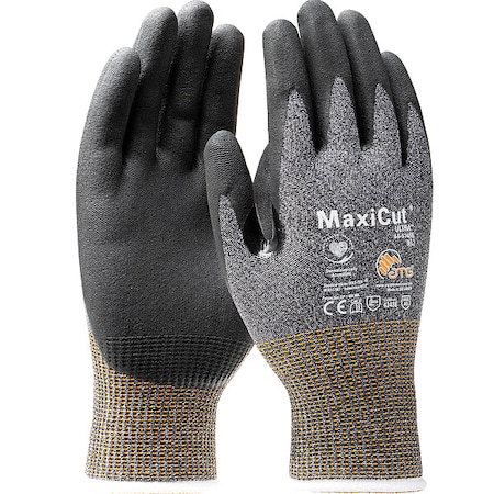 Knit Gloves, Cut Level A5, Dipped, Nitrile, Smooth, L 12 PK MPN:44-5745E/L