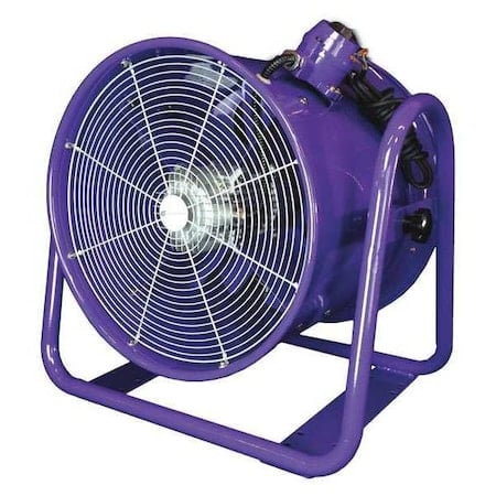 Tube Axial Fan, 3.5 HP, 11654 cfm, Tube, 110-120V/220-240V, 1 Phase, 28