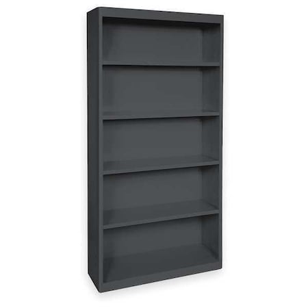 Bookcase, Steel, 5 Shelf, Black, 72HX36W MPN:BA40361872-09