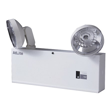Inc Emergency Light, 2 heads, 6 V, 5.4 W per head, White MPN:6BC10