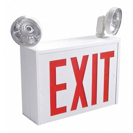 Conv Combo Led Exit/Emergency, Steel MPN:XLCNY8L-2/3
