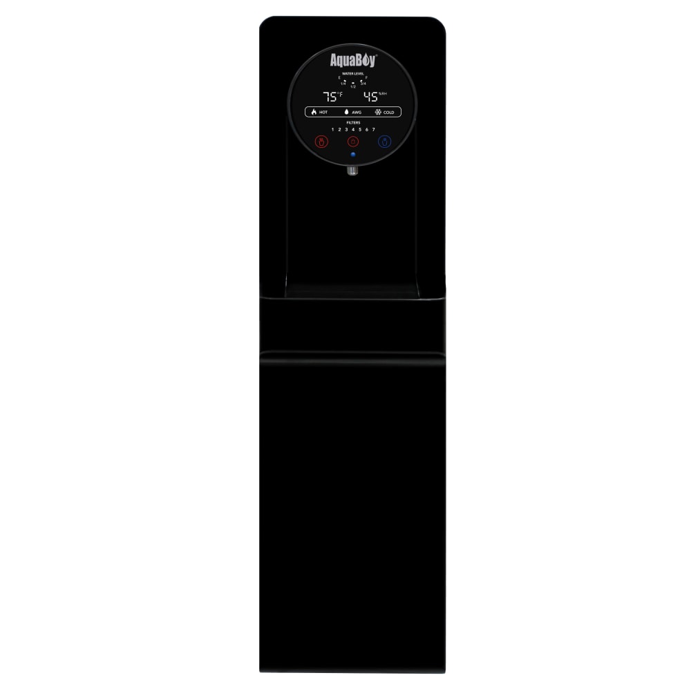 AquaBoy Pro II Hot/Cold Air-To-Water Generator, 45 1/2inH x 11 3/4inW x 17inD, Black MPN:ABPII-FB
