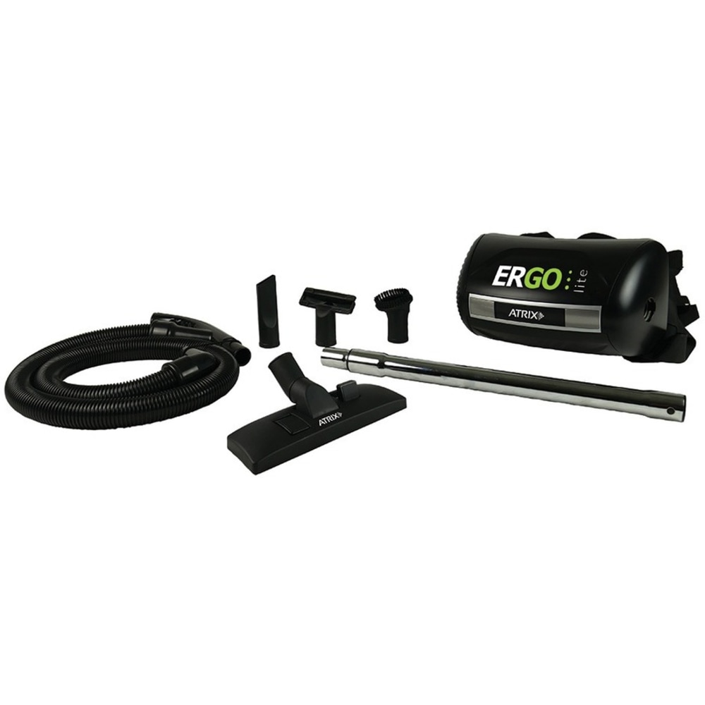 Atrix Ergo Lite HEPA Canister Hip Vacuum, 7-33/64in x 7-49/64in, Black MPN:VACHV1
