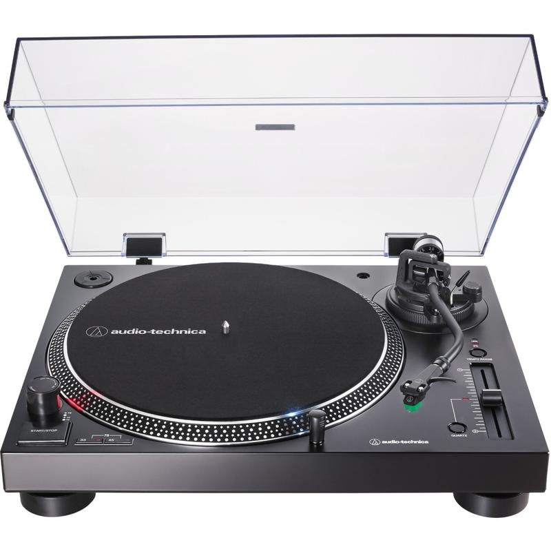 Audio-Technica Direct-Drive Turntable (Analog & USB) - Direct Drive - S-shaped Manual Tone Arm - 33.33, 45, 78 rpm - ATLP120XUSBBK MPN:AT-LP120XUSB-BK