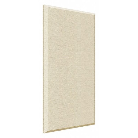 Acoustic Panel, 1.05 NRC, Fiberglass Core, 24 in W, 4 ft L, 2 in Thick, Sandstone MPN:B224SST