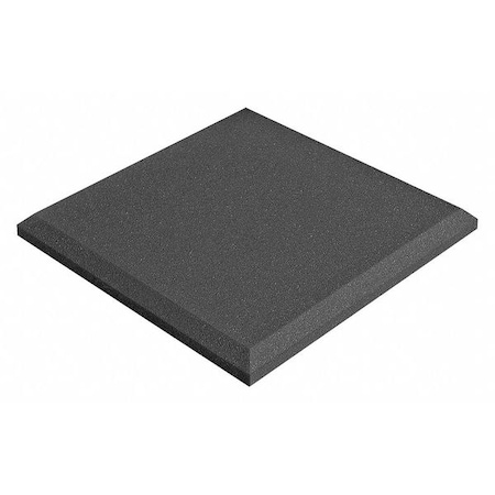 Acoustic Panel, 0.95 NRC, Foam, 12 in W, 12 in L, 2 in Thick, Gray, 14 PK MPN:SFLAT1114CHA