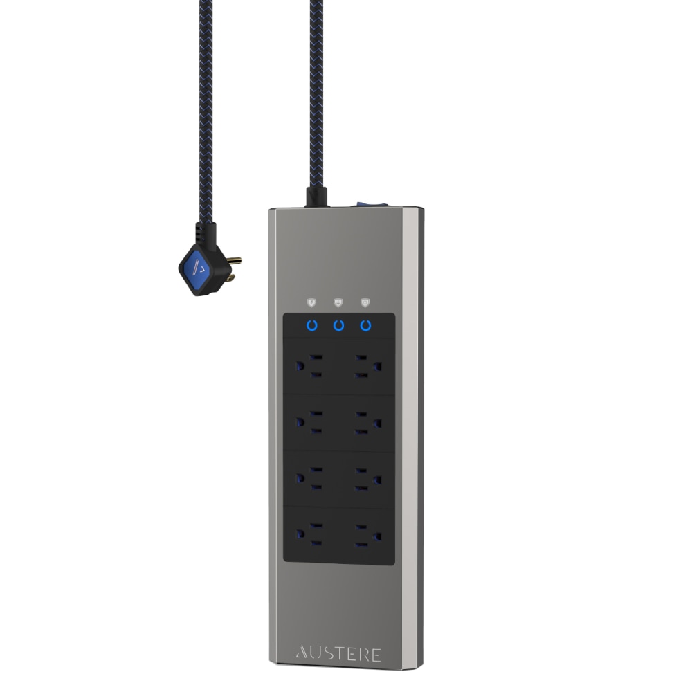 Austere V Series 5S-PS8-US1 Power 8-Outlet With Omniport USB, Silver MPN:7S-PS6-US1