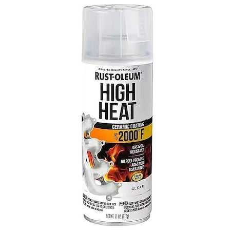 Spray Paint, Auto, Hiheat, Gloss Clear MPN:260771
