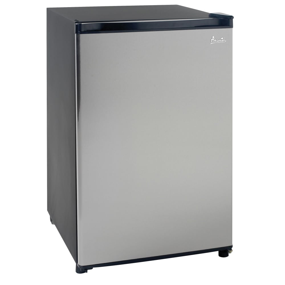 Avanti 4.4 Cu Ft Refrigerator, Black/Stainless Steel MPN:RM4436SS
