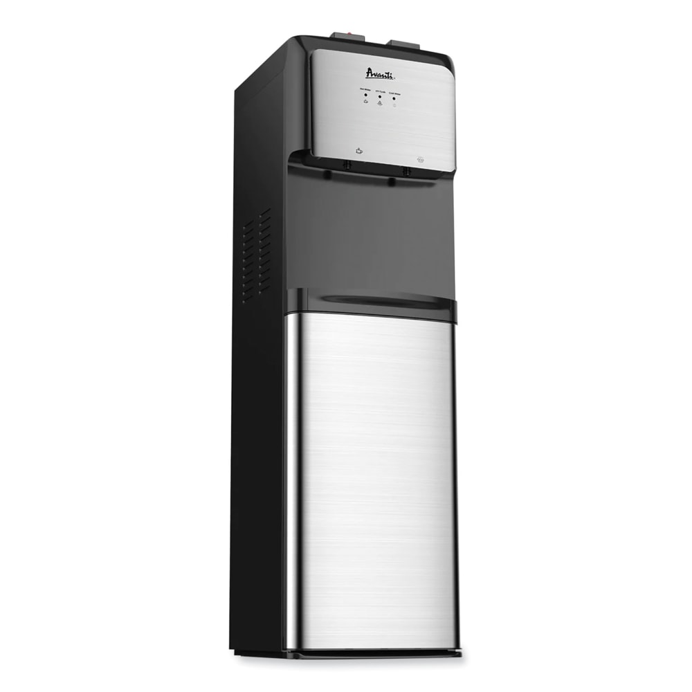Avanti Bottom-Loading Water Dispenser with UV Light, 3 to 5 Gallon, 41-1/4inH x 14inW x 14inD, Black/Stainless Steel MPN:WDBMC810Q3S