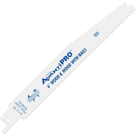 6 in x 6/12 TPI Bi-Metal Reciprocating Saw Blade, 200 PK MPN:PS0612AW200