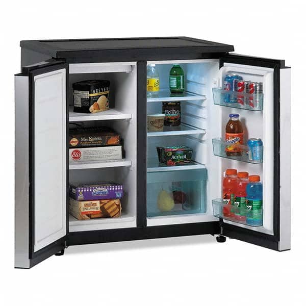 Refrigerators, Capacity: 5.5 Cu Ft , Color: Black, Platinum , Style: Office Refrigerator , Width (Inch): 31 , Depth (Inch): 23  MPN:AVARMS551SS