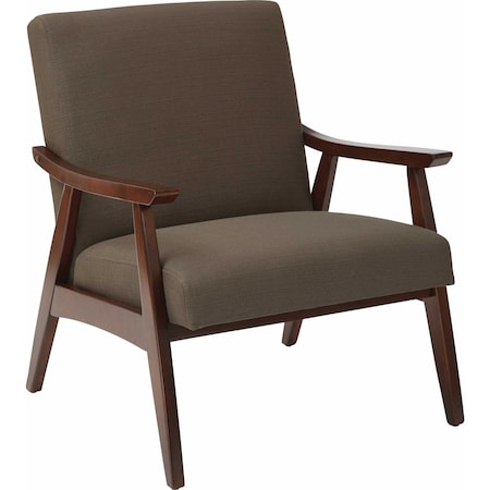 Collection: Davis Arm Chair, Wood Back, 26-1/2 in W 28-1/2