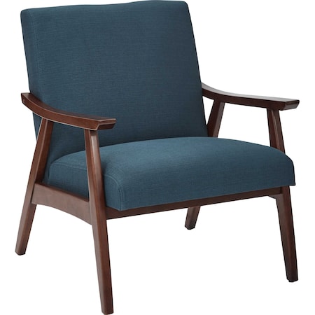 Collection: Davis Arm Chair, Wood Back, 26-1/2 in W 28-1/2