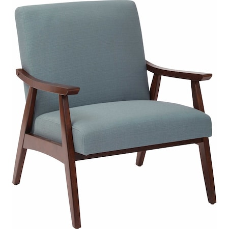 Collection: Davis Arm Chair, Wood Back, 26-1/2 in W 28-1/2