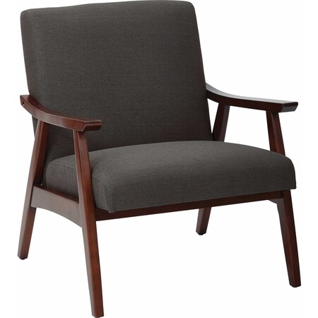 Collection: Davis Arm Chair, Wood Back, 26-1/2 in W 28-1/2
