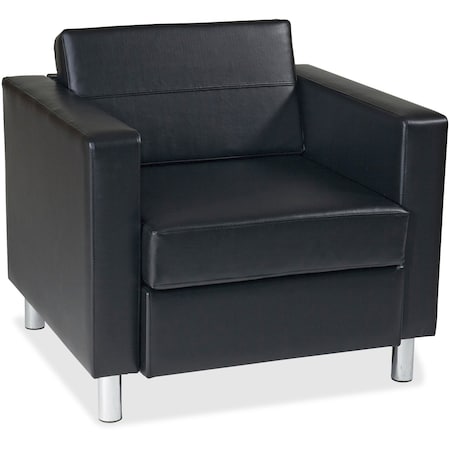 Collection: Pacific Arm Chair, Black Back, 32 in W 30-1/2