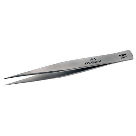 Precision Tweezer, Titanium, 4-1/2 In MPN:18013TT