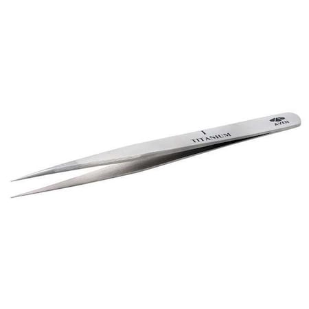 Precision Tweezer, Titanium, 4-1/2 In MPN:18043TT