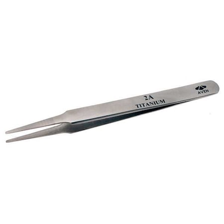 Precision Tweezer, Titanium, 4-1/2 In MPN:18049TT