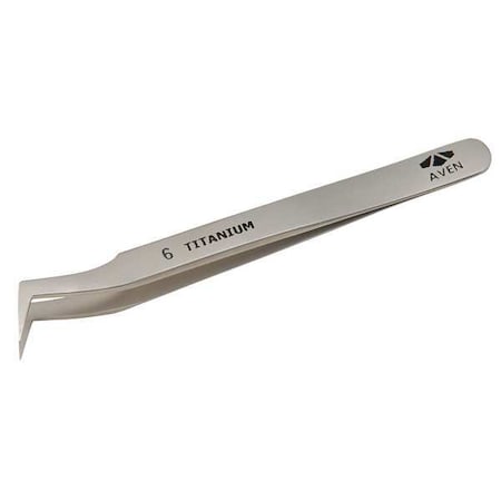 Precision Tweezer, Titanium, 4-1/2 In MPN:18069TT