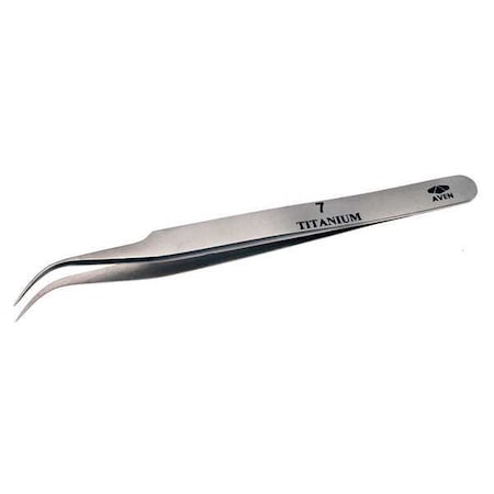 Precision Tweezer, Titanium, 4-1/2 In MPN:18072TT