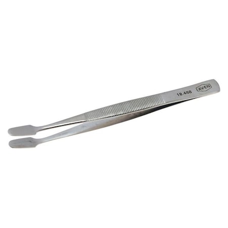 Tweezers, Gp Offset Spade Tip, 4-1/2