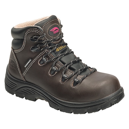 Women's 6-Inch Work Boot, 7, Composite Toe, 6 in H, Brown, A7130 MPN:A7130