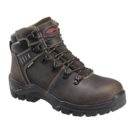 Men Carbon Nano-Fiber Toe FOUNDATION CN PR, MENS PR, Brown, 8, Wide MPN:A7401-8W