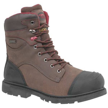 Men's 8-Inch Work Boot, 8, Composite Toe, 8 in H, Brown, A7573 MPN:A7573