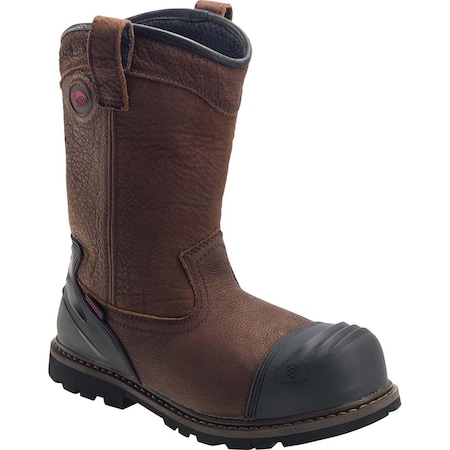 Men's Wellington Boot, 9, Composite Toe, 11 in H, Brown, A7876 MPN:A7876