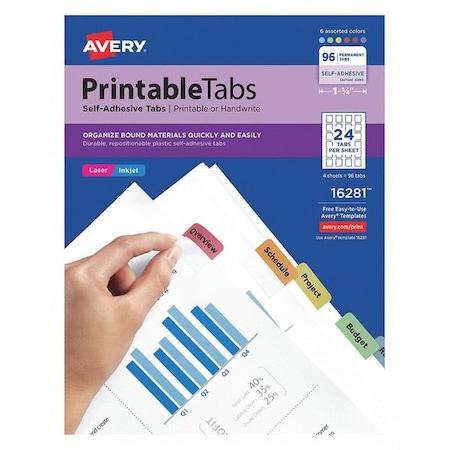 Printable Tabs, 1-1/4