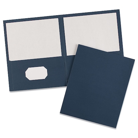 Two-Pocket File Folder, Dark Blue, PK25 MPN:47985