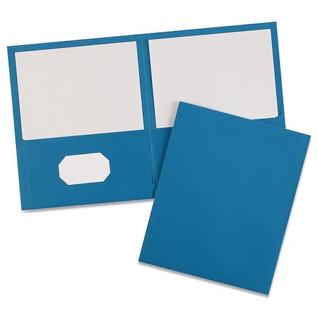 Two-Pocket File Folder, Light Blue, PK25 MPN:47986