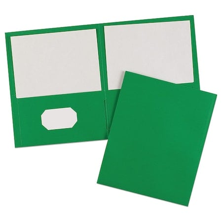 Two-Pocket File Folder, Green, PK25 MPN:47987